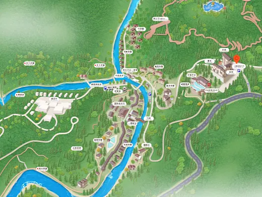 长泰结合景区手绘地图智慧导览和720全景技术，可以让景区更加“动”起来，为游客提供更加身临其境的导览体验。